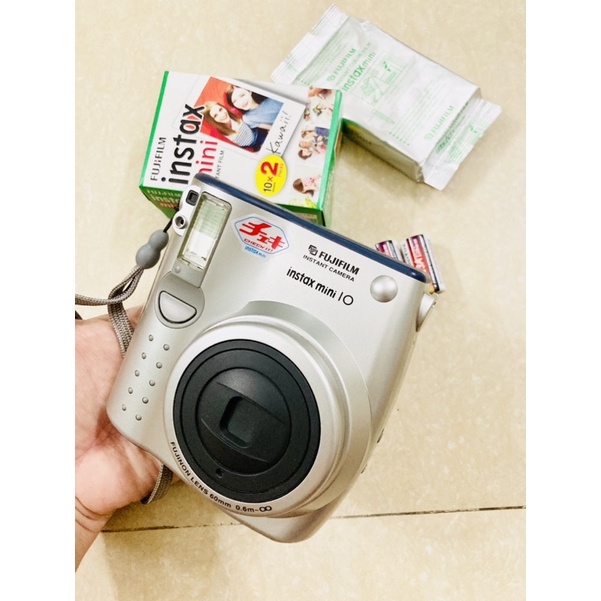 Máy chụp ảnh lấy liền Fujifilm Instax Mini 10 tặng kèm pin và 1 hộp film 10 tấm