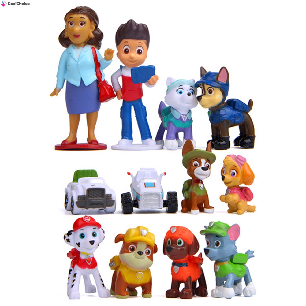 Bộ 12 mô hình chủ đề phim Chó cứu hộ Paw Patrol xinh xắn cho bé