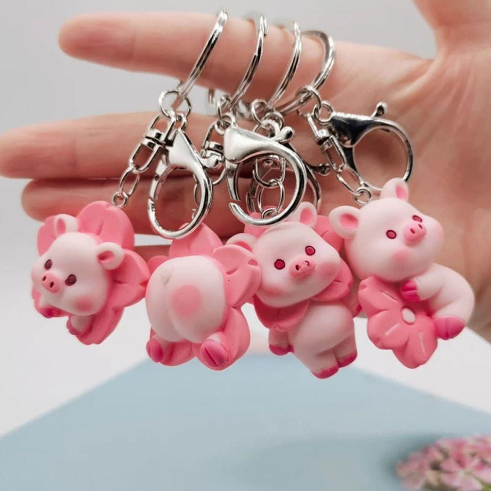 Móc Khóa Hình Heo Hồng Dễ Thương Dùng Làm Quà Tặng