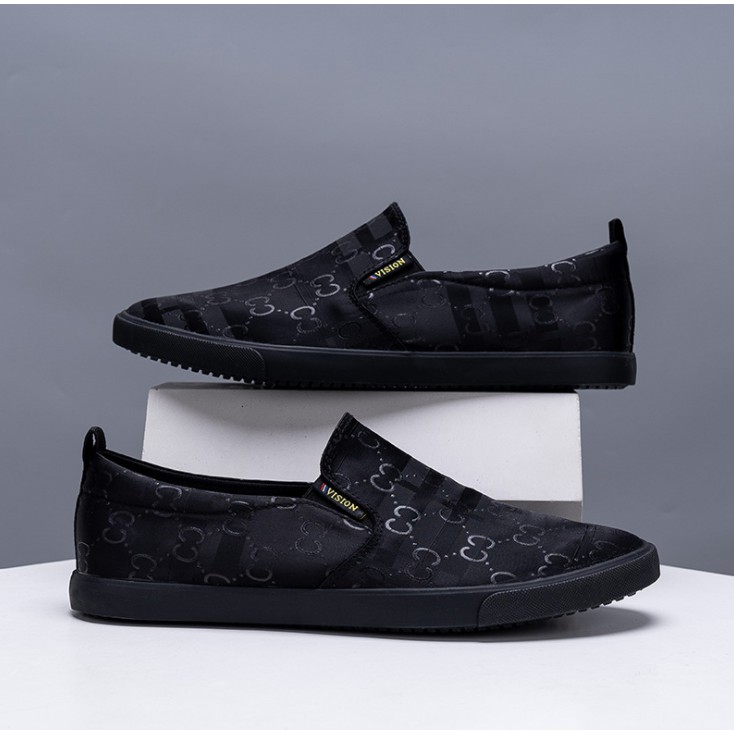 Giày lười nam - Slip on nam vải - Mã A2186Đ