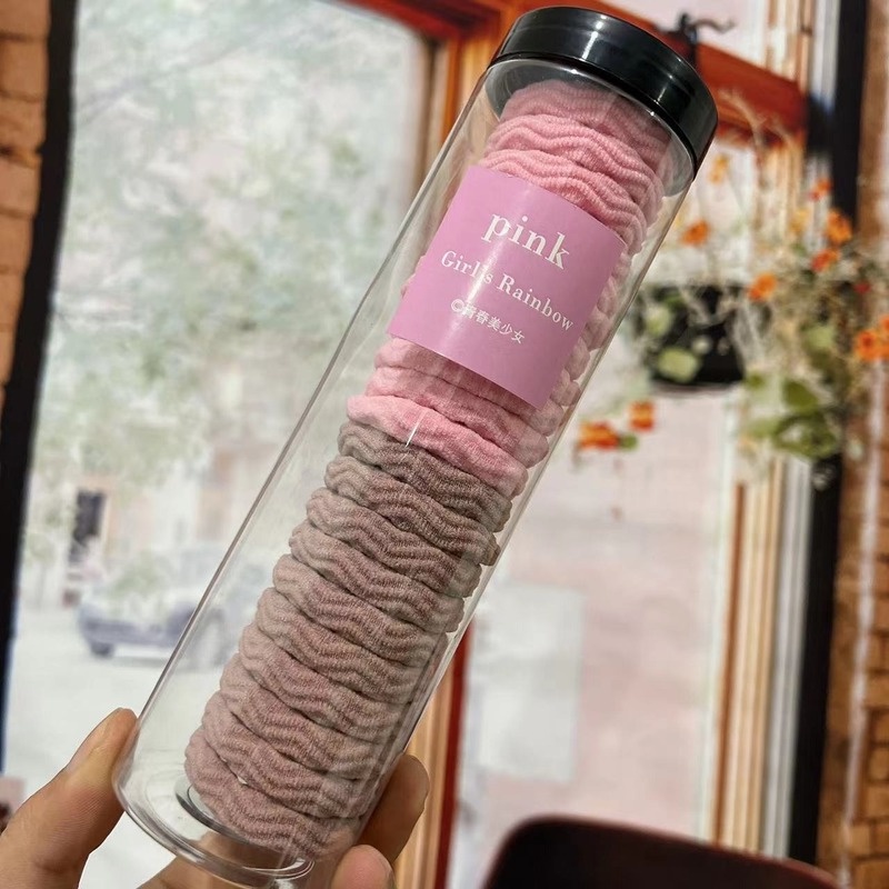 Set 20 Dây Buộc Tóc Cao Su Co Giãn Thiết Kế Đơn Giản Thời Trang Cho Nữ