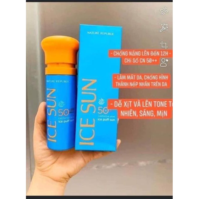 Kem Chống Nắng Ice Sun Nature Republic SPF 50 PA+++