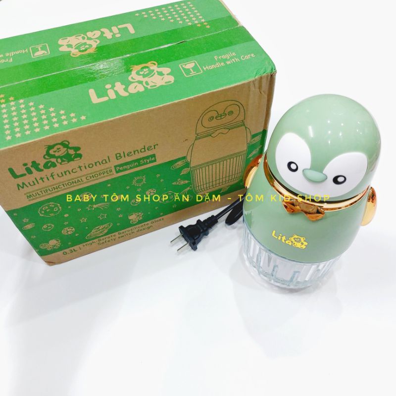 Máy xay đa năng LITA 8 lưỡi dao cho bé ăn dặm,dung tích 300ml, NPP Baby Tôm
