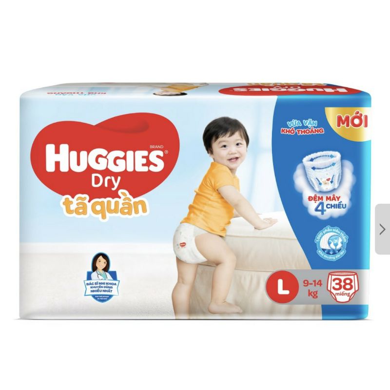 Tã / Bỉm quần/dán Huggies NB2 60/M48/L42/XL38/XXL34/L38/XL34/XXL30/M54/L48/XL42/XXL38/M74 (đệm mây mới co dãn 4 chiều)