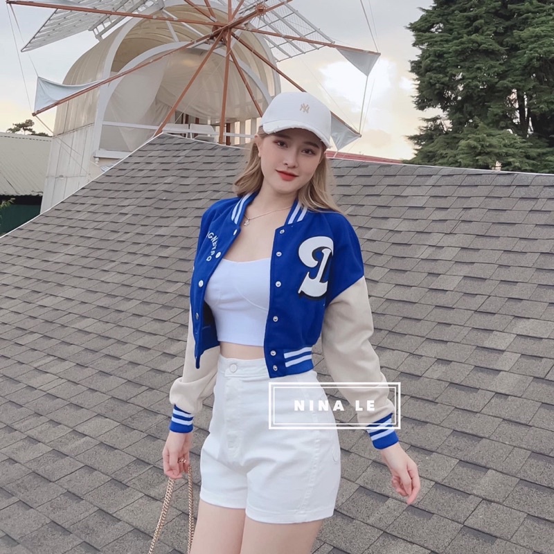 Áo Nỉ Bomber Dáng Crotop Nhiều Màu alohashop91