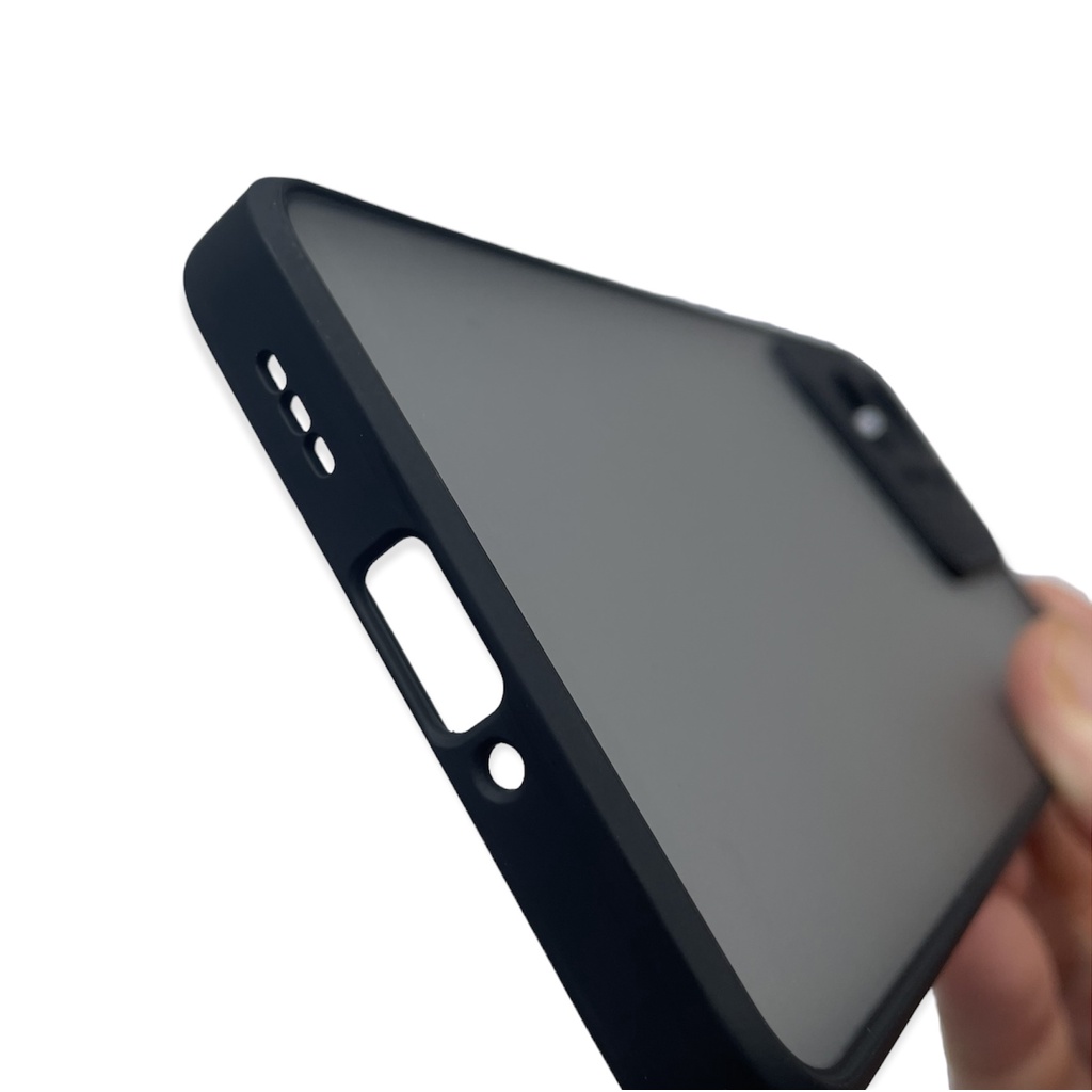 Ốp lưng cứng nhám mờ viền silicon bảo vệ camera cho Oppo Find X5/ X5 Pro