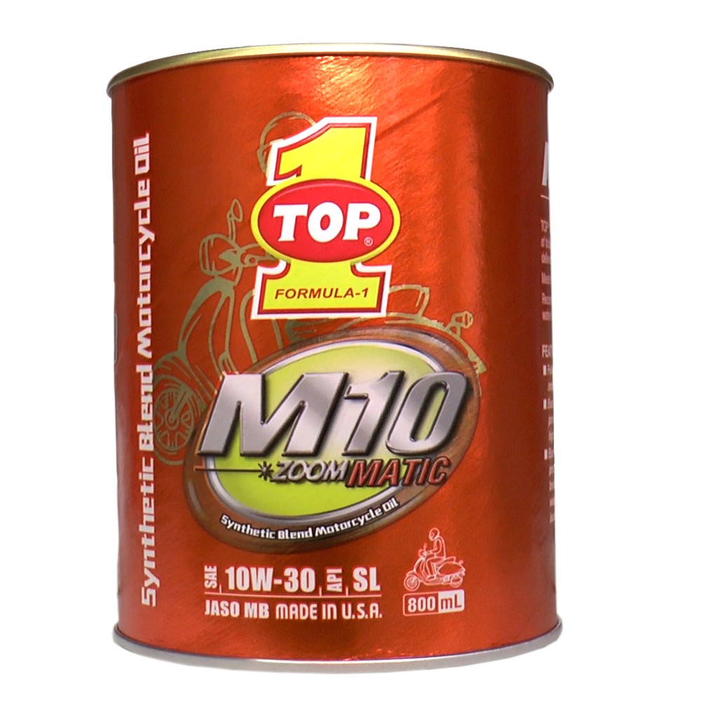 M10 Matic 10W30 MB 800cc Nhớt bán tổng hợp cao cấp Top 1 Oil Mỹ 19382