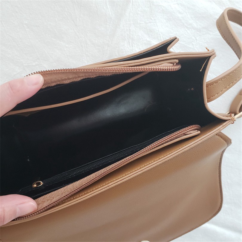 128801 Túi Đeo Chéo Dáng Vuông Nhỏ Kiểu Retro Cá Tính