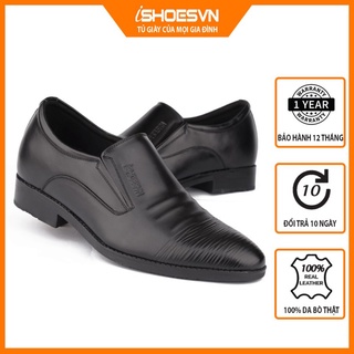 Giày da nam công sở tăng chiều cao ISHOESVN IS294 - Giày lười công sở giày ishoes