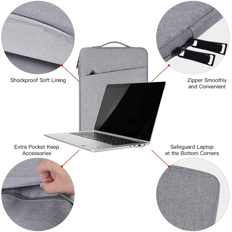 Túi chống thấm nước có tay cầm xoay 360° cho laptop 13.3-15.6 inch