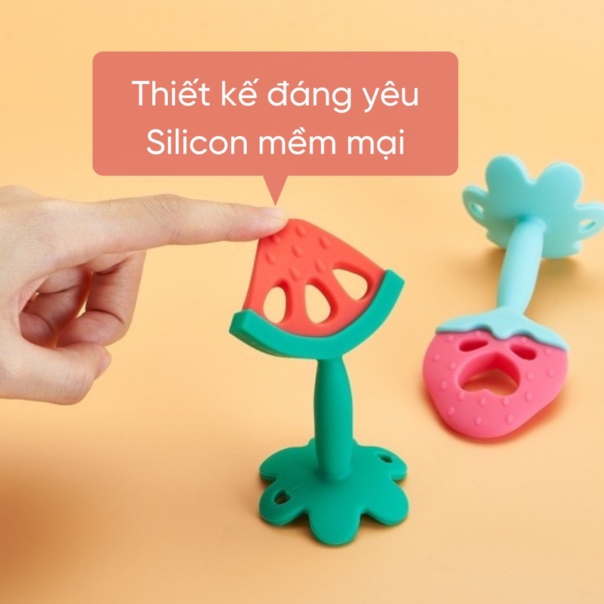 Gặm nướu hoa quả cho bé - silicon mềm mại có hộp đựng mesocshop