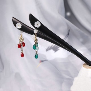 Trâm cài tóc bằng gỗ mun cứng thiết kế thời trang