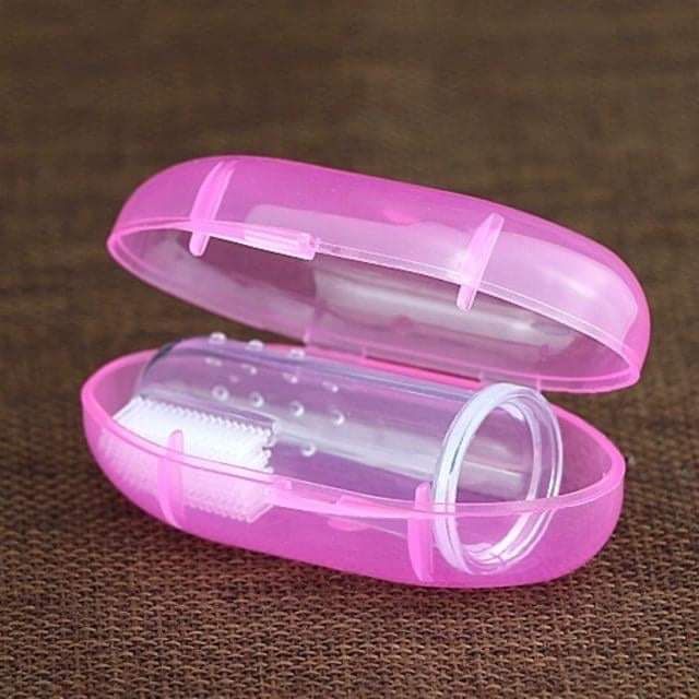 Rơ Lưỡi Silicol Xỏ Ngón Tiện Lợi / Làm Sạch Răng Miệng Hàng Ngày Cho Bé