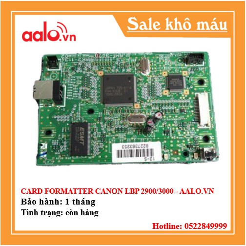 CARD FORMATTER CANON LBP 2900/3000 - AALO.VN