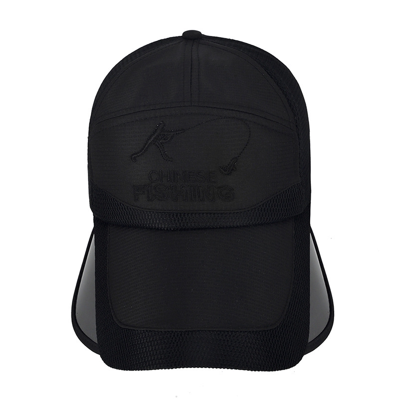 Comfortable black high-top hat for sun protection