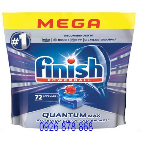 Viên rửa bát Finish Quantum max 72 viên