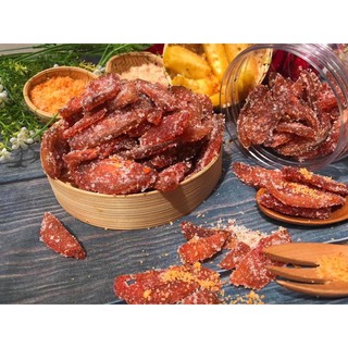 Cóc chẻ lát sấy cay #cóc xốc đường muối ớt# ăn vặt # trái cây sấy dẻo #hủ 500gr