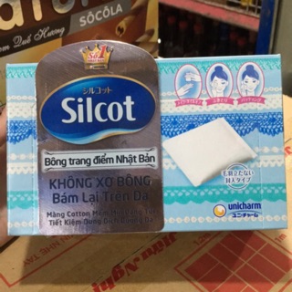 Bông Tẩy Trang Silcot Nhật Bản Hộp 82 Miếng