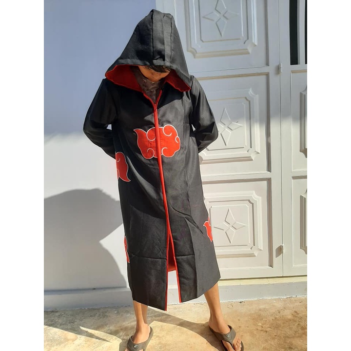 Áo choàng hóa trang nhân vật Akatsuki loại có mũ - NARUTO - Baystore