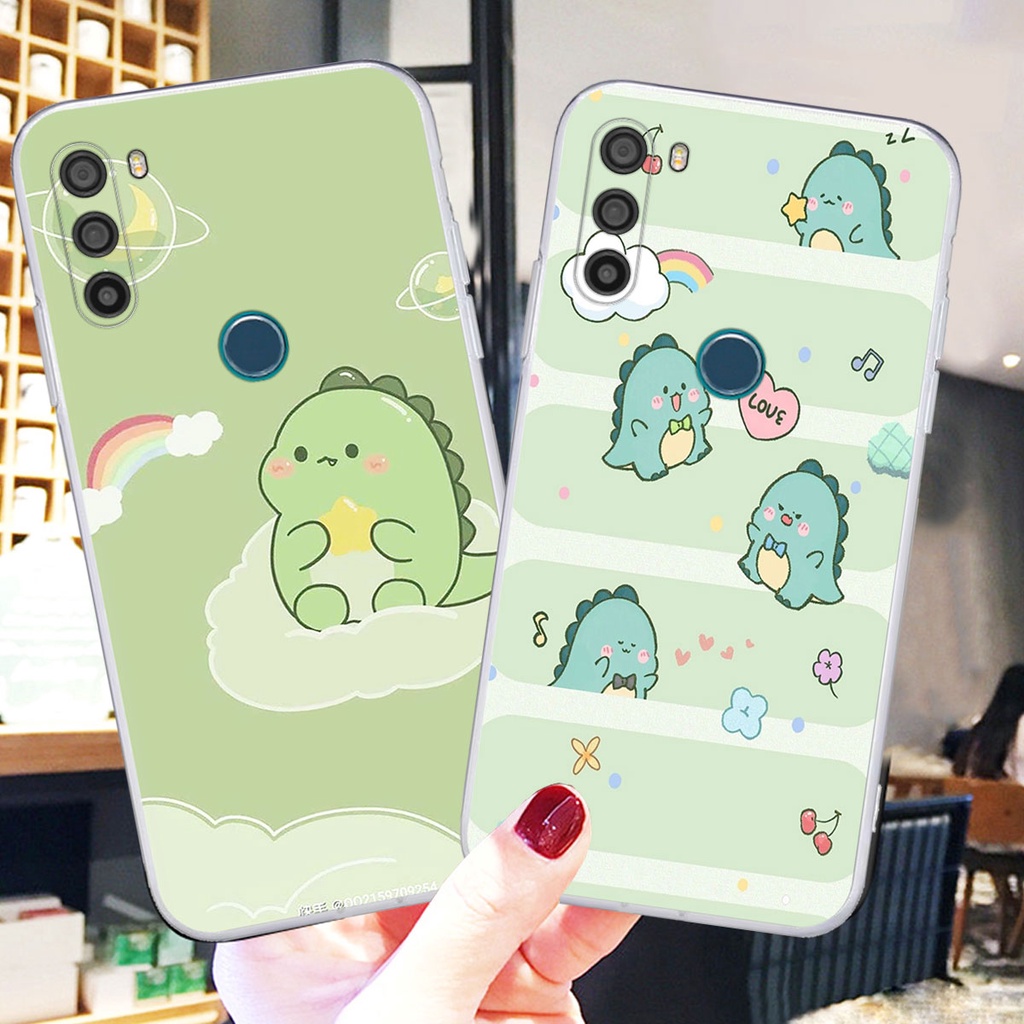 Ốp Vsmart Active 3 in hình khủng long Dino siêu dễ thương