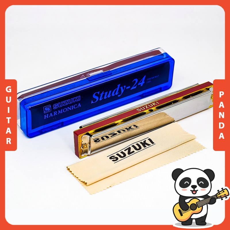 Kèn Harmonica Tremolo Suzuki Key C Hàng Chính Hãng Guitar Panda