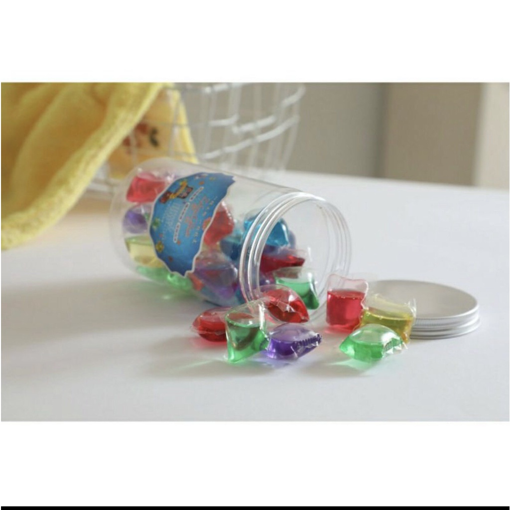 [ HỘP 30 VIÊN ] Viên giặt xả quần áo, viên Gel giặt quần áo  giặt sạch, làm mềm vải, tạo mùi hương