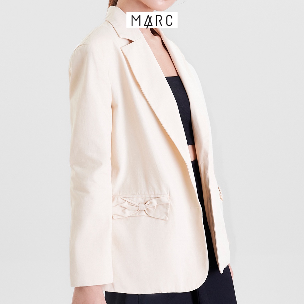 Áo blazer nữ MARC FASHION nắp túi đính nơ TRVH0207