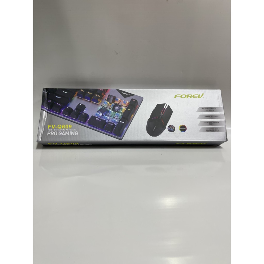 BÀN PHÍM COMBO CHUỘT CƠ GAMING FOREV FV-609