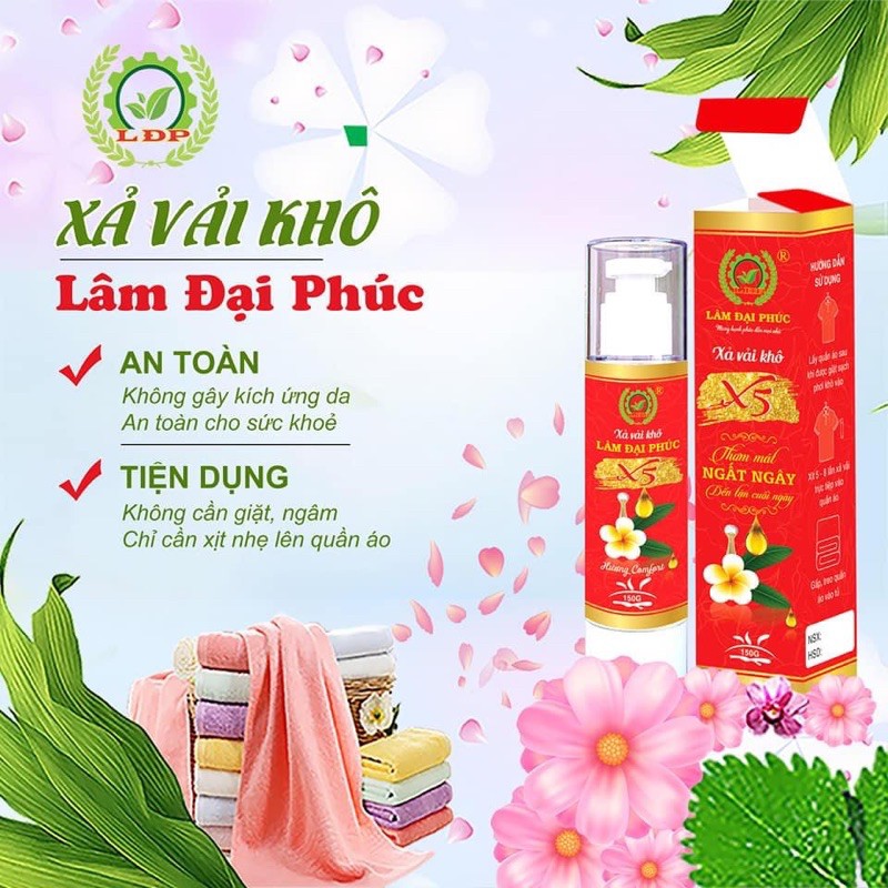 ComBo 5 Chai Xả Vải Khô -Hương Nước Hoa ( LÂM ĐẠI PHÚC) | BigBuy360 - bigbuy360.vn