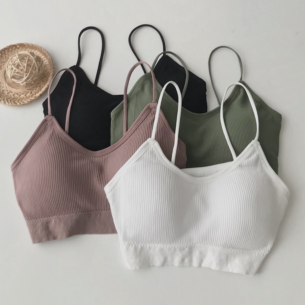 Áo Bra Nữ Xinh JEM CLOSET Chất Thun Gân Co Giãn Nhiều Màu Phối Đồ Mặc Đi Chơi Biển Siêu Sexy TELOS 10337