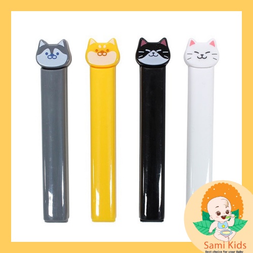 Set 4 dụng cụ kẹp miệng túi Echo xuất Nhật hình mèo dễ thương SAMI KIDS