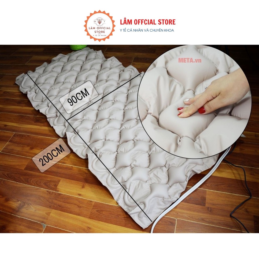 Nệm hơi chống loét, đệm nước cho người già YUWELL LATTICE STYLE bảo hành máy bom 6 tháng