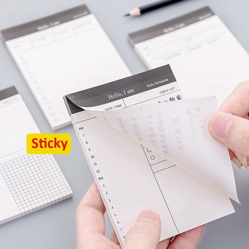 Tập giấy ghi chú 50 tờ thiết kế đơn giản tiện dụng cho học sinh/ nhân viên văn phòng