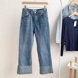 Quần jeans gập gấu_Q847