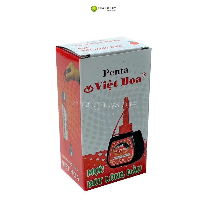 Mực bút lông dầu màu đỏ màu xanh