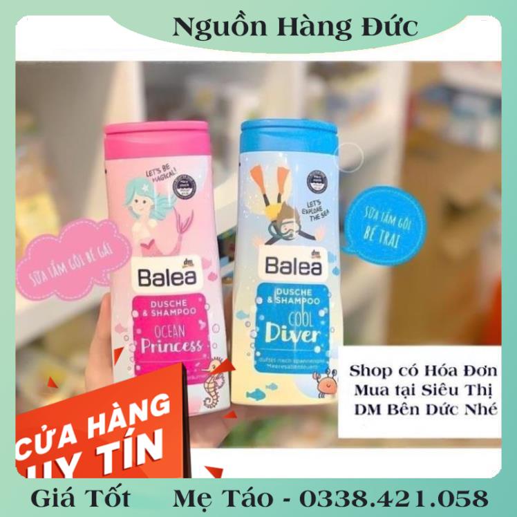 [auth] Sữa tắm gội Balea cho bé trai và bé gái 300ml- Nội địa Đức Đủ Bill [Hot]