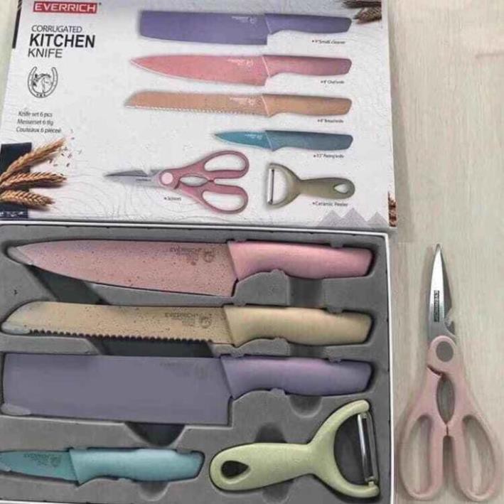 [FREESHIP❤️] BỘ DAO LÚA MẠCH 6 MÓN EVERICH HOT 2022