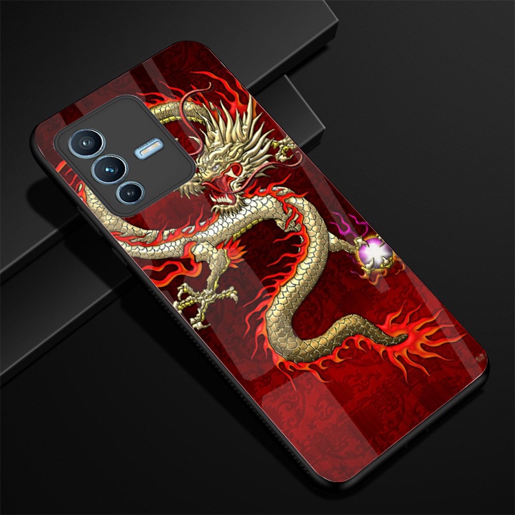 Ốp Lưng VIVO V23 5G mặt kính cường lực cao cấp thiết kế Độc Quyền
