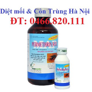 (tặng gói thuốc chuột dạng thóc) THUỐC MUỖI PERMETHRIN 50 EC 1000ML