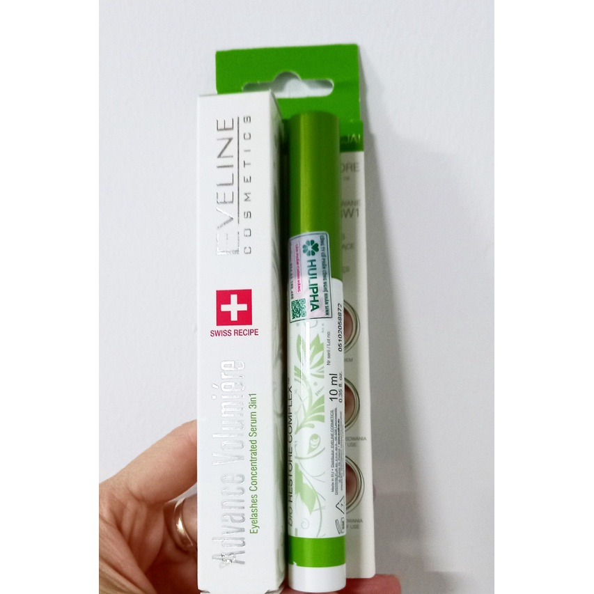 Serum dưỡng mi dài tự nhiên,ngăn ngừa rụng mi Eyelashes activator 3in1 Eveline cosmetics tuyb 10ml (Balan)