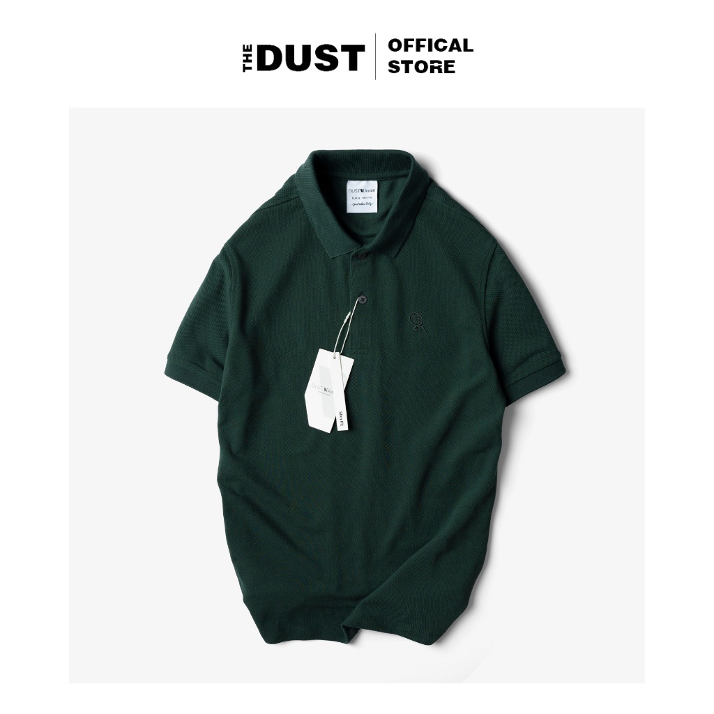 Áo thun Polo nam cổ bẻ DUST DENIM chất vải cotton dệt hạt gạo, thoáng khí, co giãn tốt
