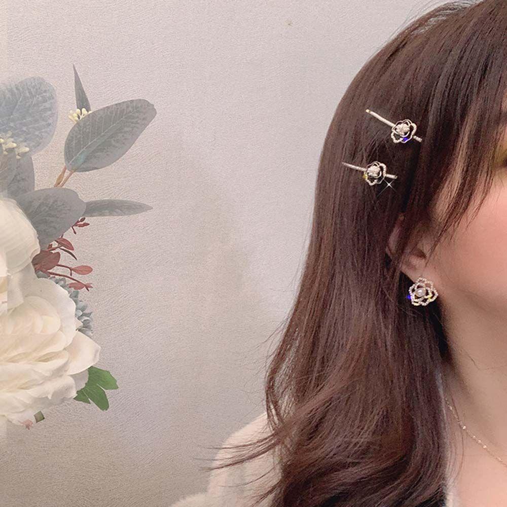 Kẹp Tóc Mái Hai Bên Màu Trắng Đen WMES15H Thời Trang|Áo Kiểu Hàn Quốc Thiết Kế Trẻ Trung Cá Tính