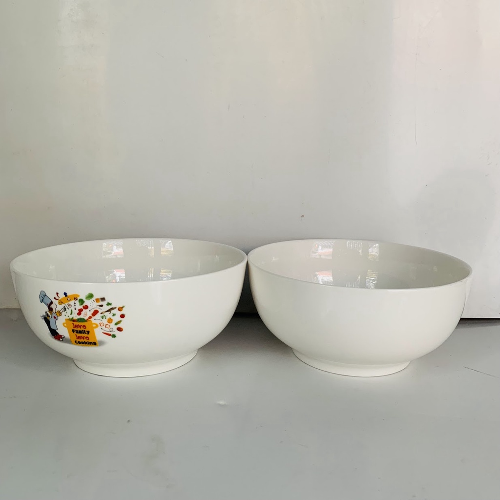 Tô Sứ Trắng Có Ngấn 6ich 15cm - Tráng Men Cao Cấp - Tô Canh, Tô Phở