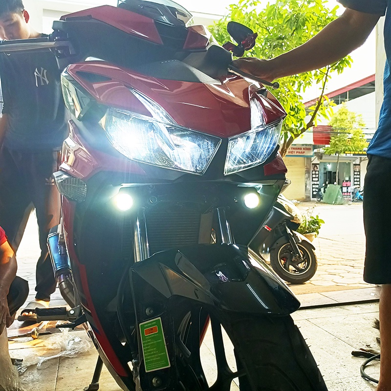 Trợ sáng mini bi cầu cho Winner X v3, trợ sáng winner cực sáng moto tấn phát
