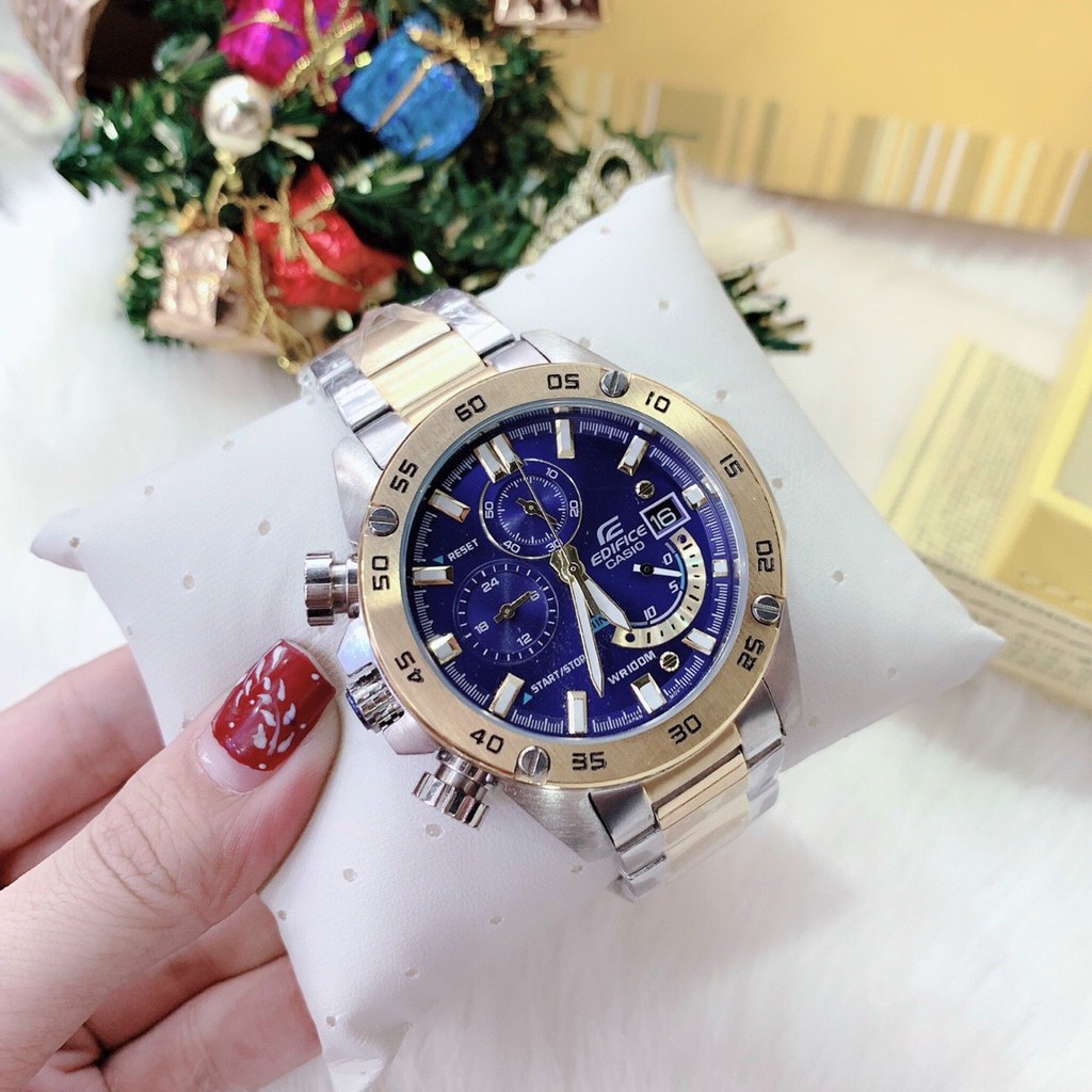 Đồng hồ nam casio edifice efr-558 / efr540, dây thép , size 45mm
