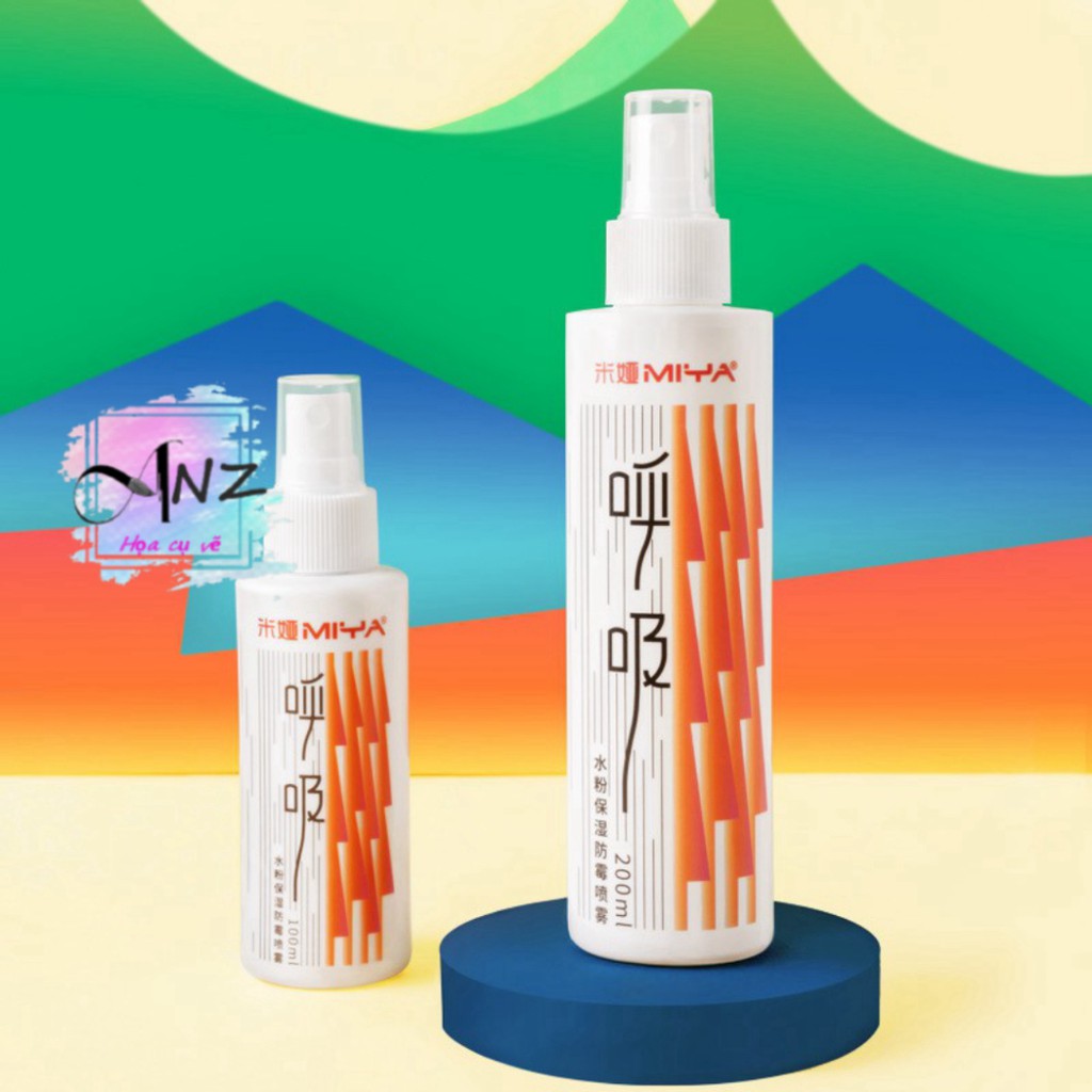 Xịt bảo quản màu giữ ẩm MIYA, chống móc màu thạch Himi - Họa cụ anz