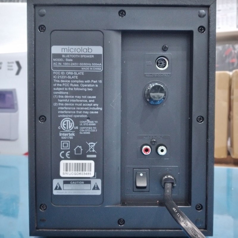 Loa vi tính Microlab SLATE Bluetooth 5.0 Âm Thanh Nổi Công Suất 50W - Hàng Chính Hãng