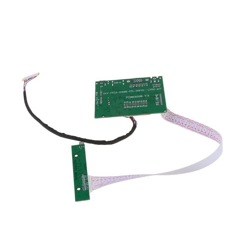 HSV 1Set 10.1" HDMI+2AV+VGA LCD Driver Controller Board Kit for Panel CLAA102NA0ACW/HSD100IFW1-A00/HSD100IFW1-A01 1024x600