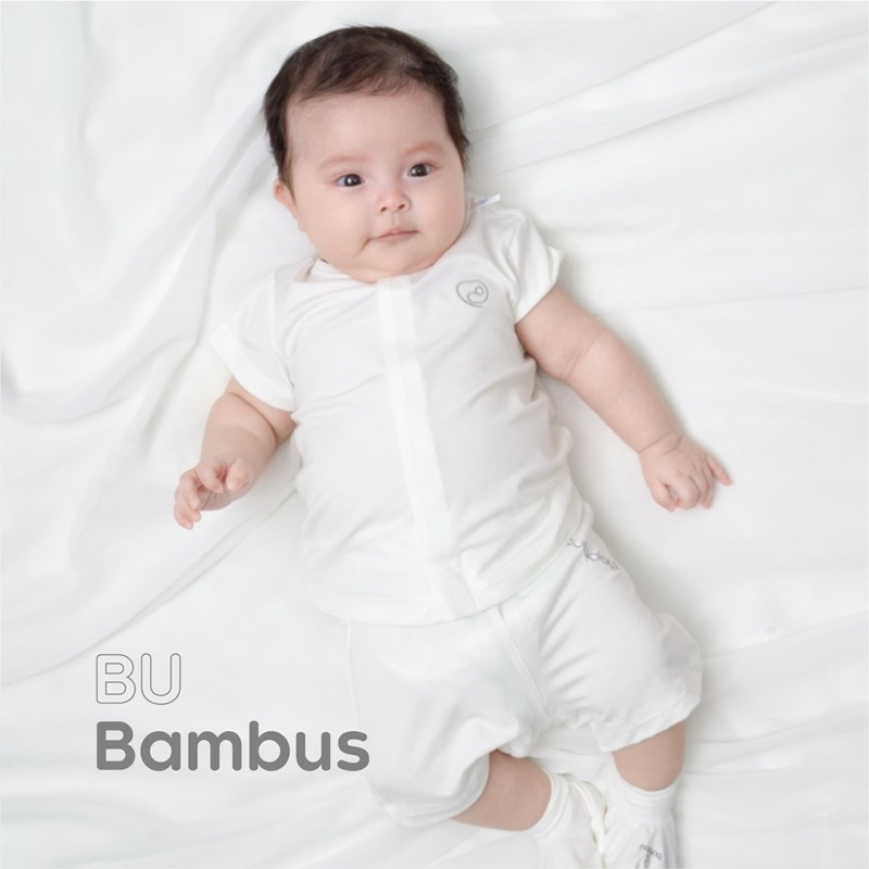 Bộ cộc tay cài giữa Bambus Bu BaBy