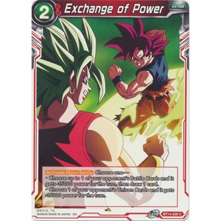 Thẻ bài Dragonball - TCG - Exchange of Power / BT14-028'